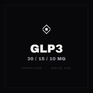 GLP3 30 / 15 / 10 mg sealed lyophilized vial